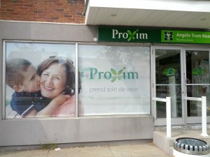 Stores solaires avec impression